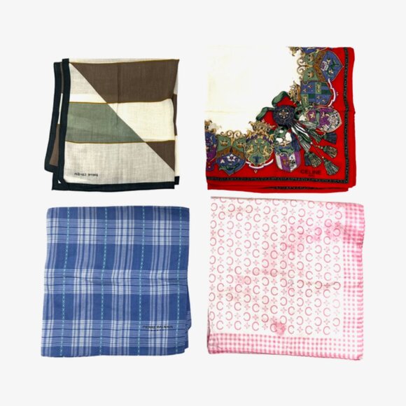 Bulk Sale Burberry-Celine & More! (20) Handkerchiefs/Sqare Pockets 16"-19.5"(1) - Picture 5 of 14